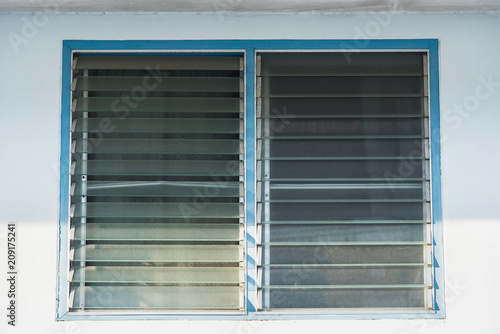 Aluminum Louver or glass shutter windows.