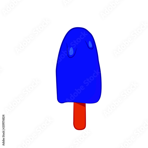 vector illustration of ice cream