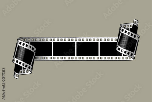 A film stripe with twisted ends