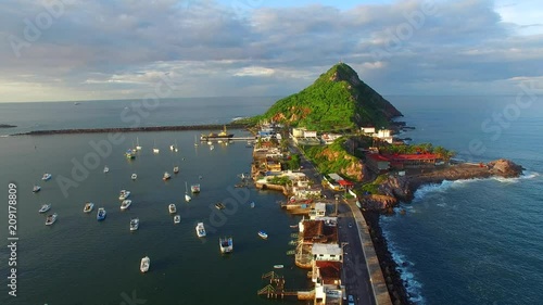 Mazatlan Beach Mexico Aerial Drone Footage