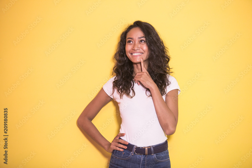 pretty asian woman thinking pretty asian woman thinking
