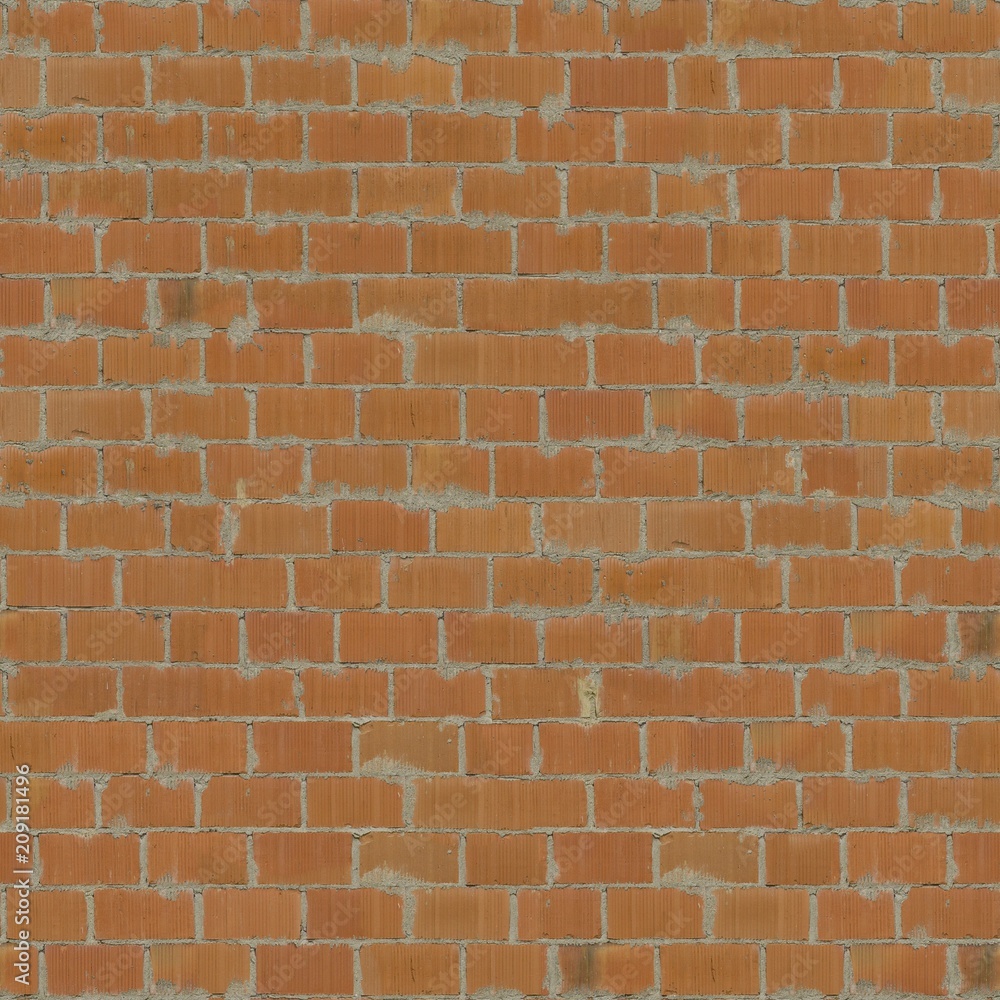 Obraz premium A Seamless red Brick Wall Texture for backgrounds or materials