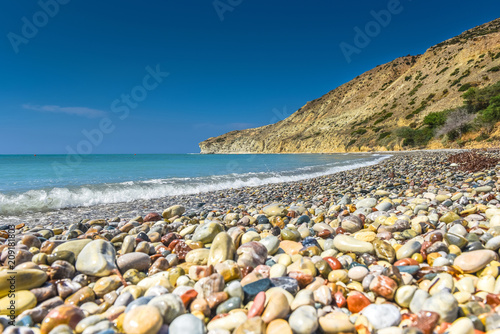 Sea, beach and pebble stones
