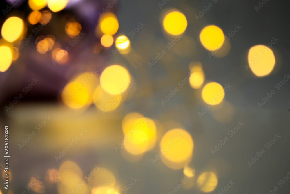 Fototapeta premium Gold abstract blur bokeh background