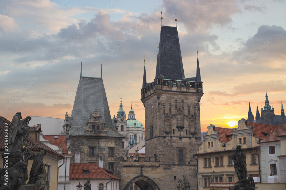 Fototapeta premium Prague - Charles bridge, Czech Republic