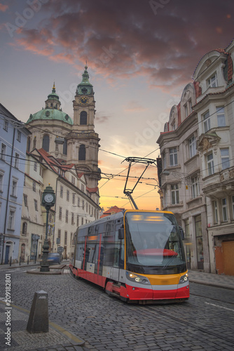 beautiful old streets of Prague.