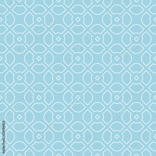 Light blue geometric design. Seamless pattern