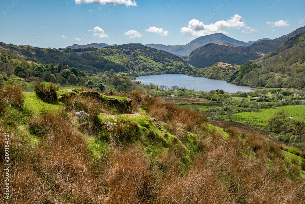 llyn gwynant mountain lake in the Nant Gwynant valley in north wales llyn gwynant mountain lake in the Nant Gwynant valley in north wales