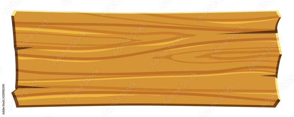 wood board cartoon