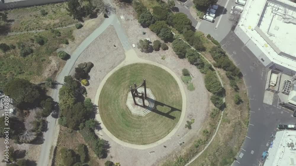 South San Francisco Windmill Aerial Drone Flight California Wind Chime Art Industrial South San Francisco Windmill Aerial Drone Flight California Wind Chime Art Industrial