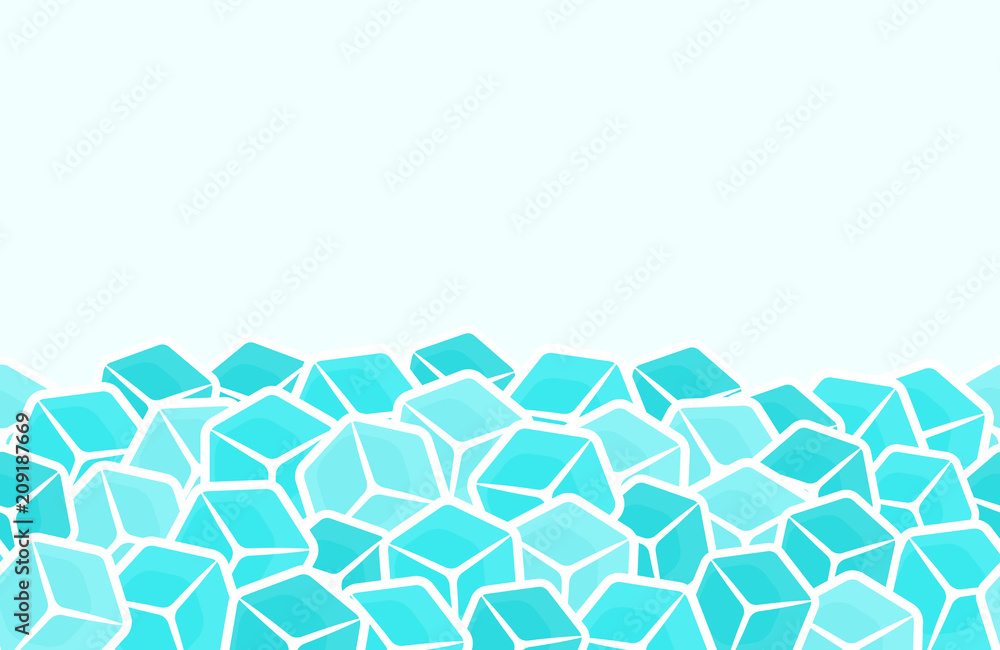 Vector ice cubes
