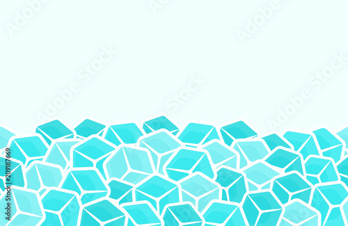 Vector ice cubes