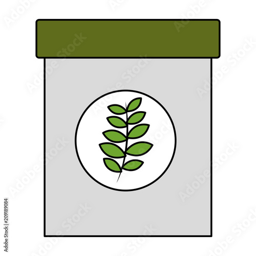 natural herbal fresh tea bag vector illustration