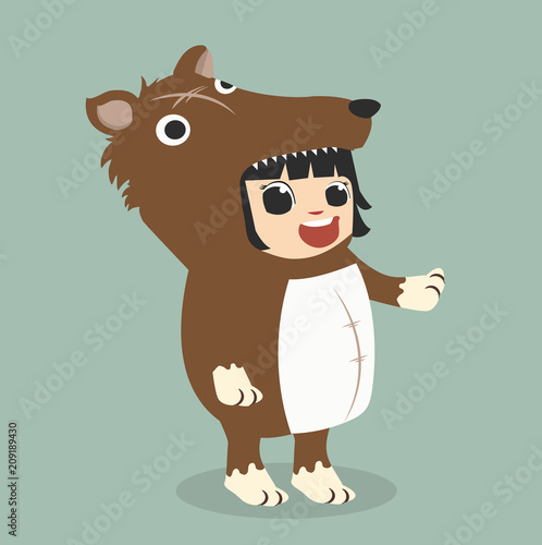 Cute circus clown  pattern