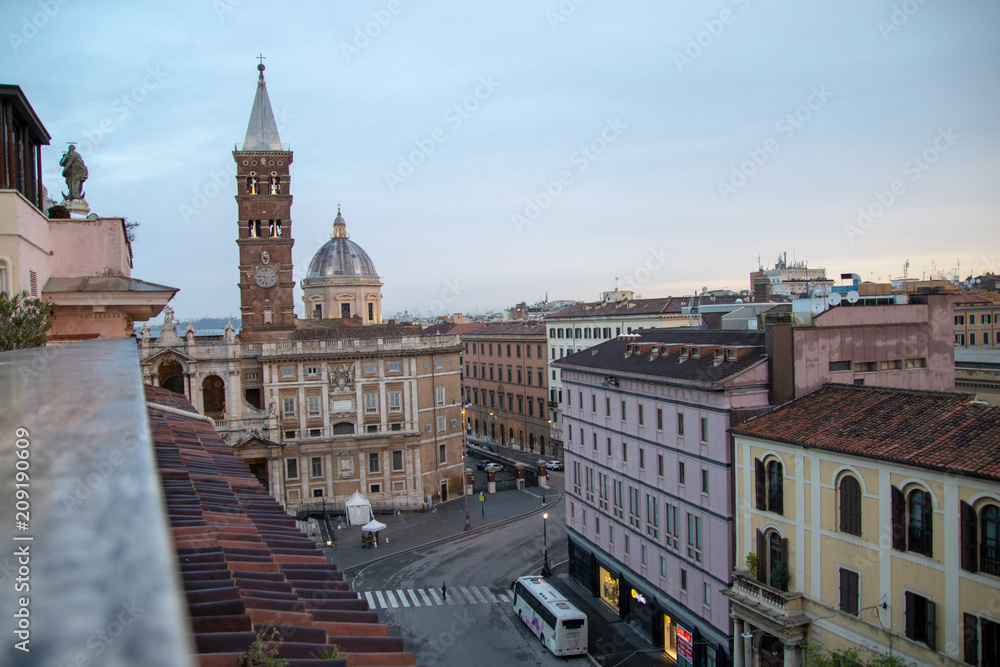 Obraz premium aerial view of landscape in rome italy