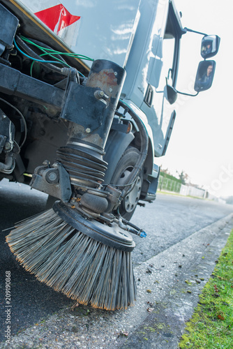 modern street sweeper cleaner truck