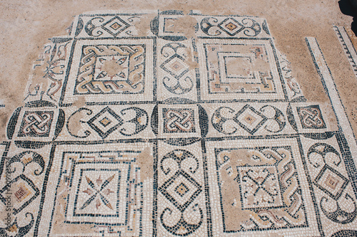 Mosaic - Roman ruins of ancient Nora - Sardinia