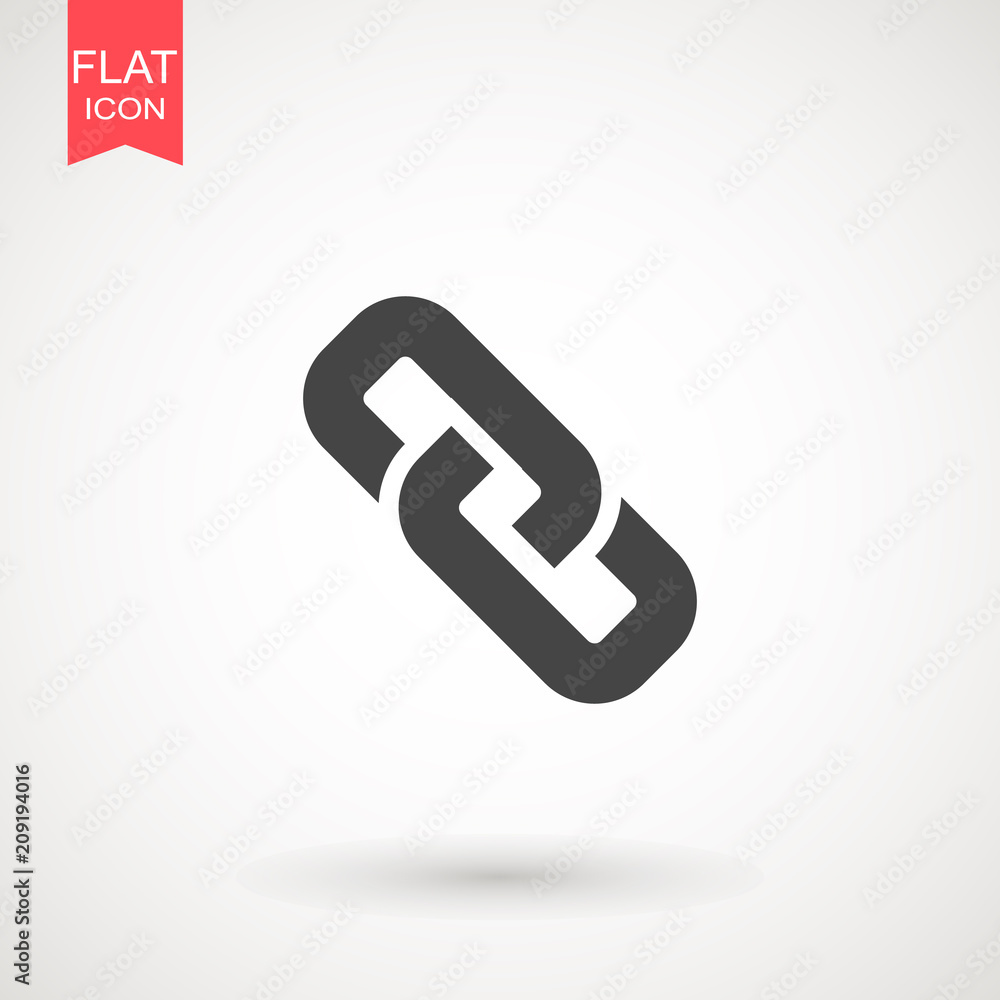 Chain Icon in trendy flat style isolated on grey background. Connection symbol for your web site design, logo, app, UI. Vector illustration, EPS10 Chain Icon in trendy flat style isolated on grey background. Connection symbol for your web site design, logo, app, UI. Vector illustration, EPS10