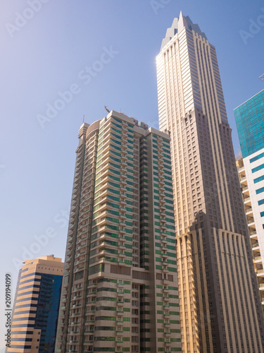 Residential skyscraper in Dubai on a sunny day. UAE. © Довидович Михаил