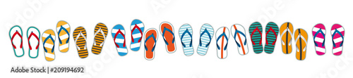 Colored Flip-Flops White Header