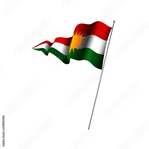 Kurdish Flag, allay Kurdistan, Kurd u Kurdistan, logo, flag