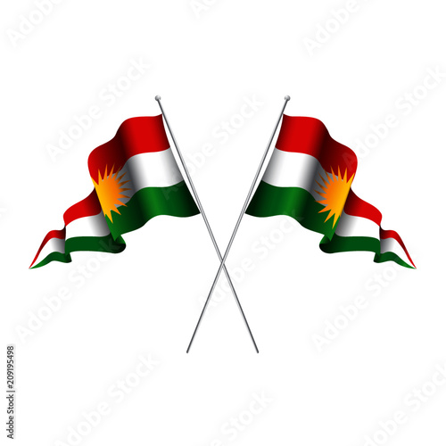Kurdish Flag, allay Kurdistan, Kurd u Kurdistan, logo, flag