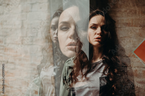 Vászonkép Double exposure