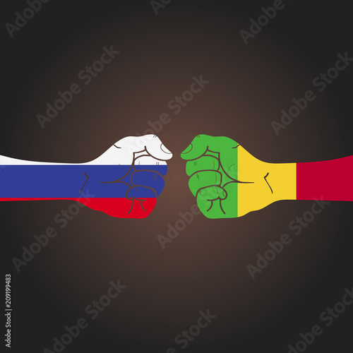 Conflict between countries: Russia vs Mali