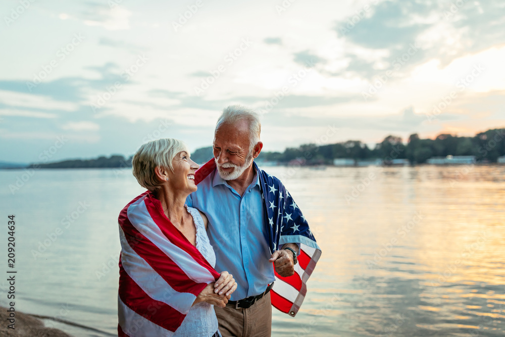 Fototapeta premium Broad stripes and bright stars