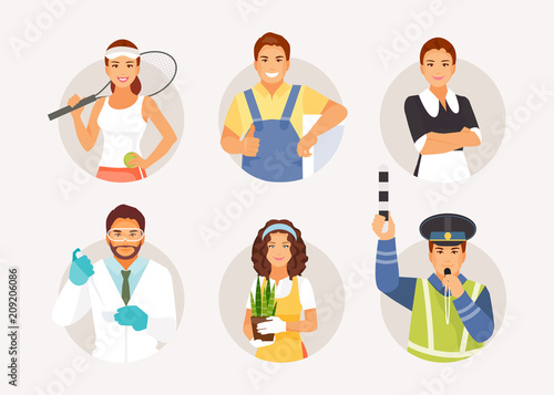 Different professions and occupations