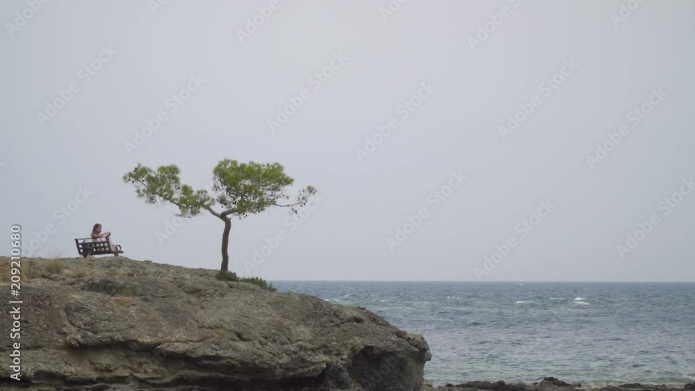 Beautiful sea view in Alanya, Cleopatra beach Beautiful sea view in Alanya, Cleopatra beach
