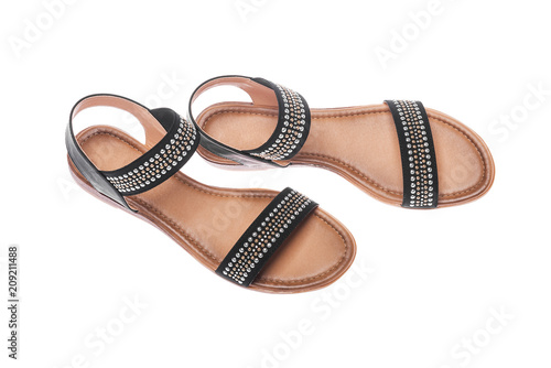 Black female sandals.