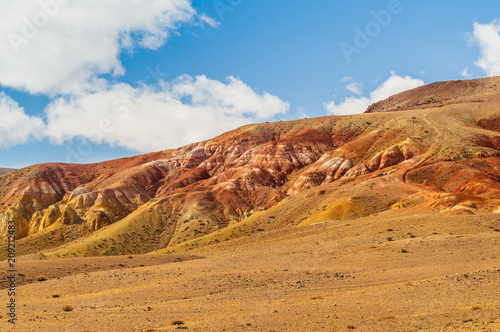 Martian landscape on the Earth-Altai mountains.
