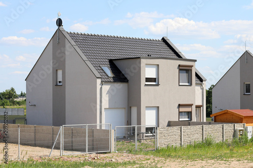 Newly built modern detached house
