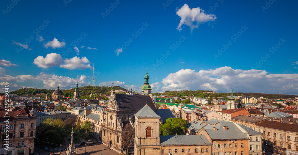 Fototapeta premium Lviv panoramic view
