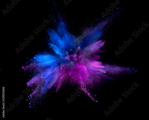 Explosion of coloured powder © Jag_cz
