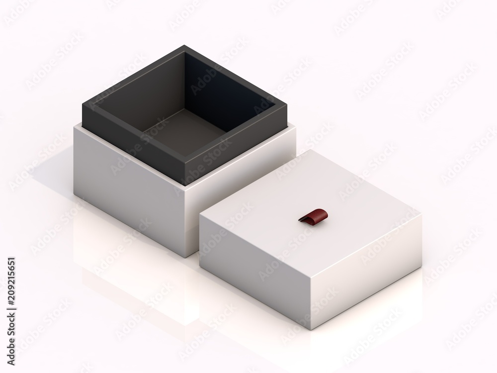 3d rendering blank boxes isolated on white background 3d rendering blank boxes isolated on white background