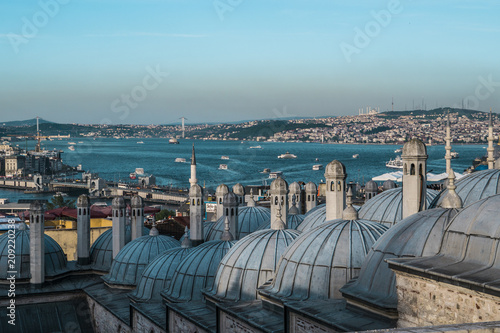 Beautiful View on Bosphorus Channel in Istanbul