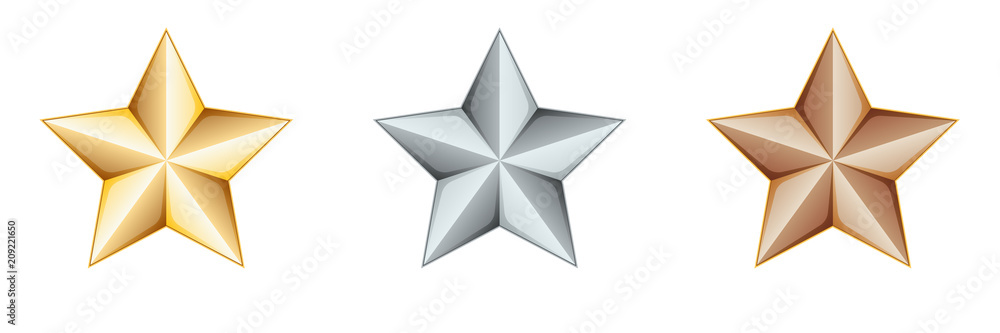 Metal Stars illustration Metal Stars illustration