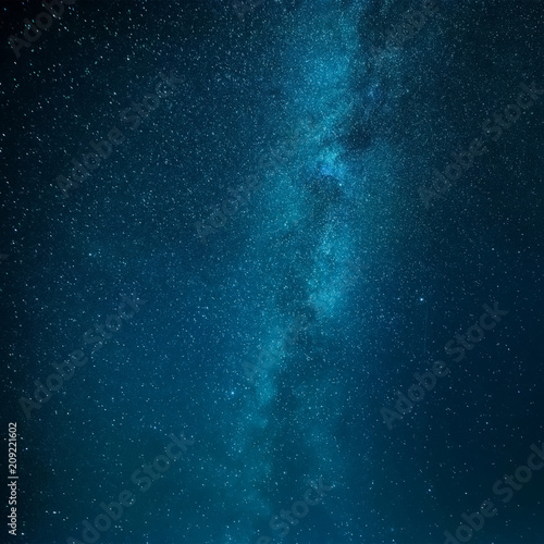 Clear night sky with stars background. Starry sky with Milky Way