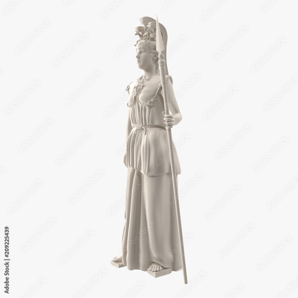 Standing Statue of Athena Side View