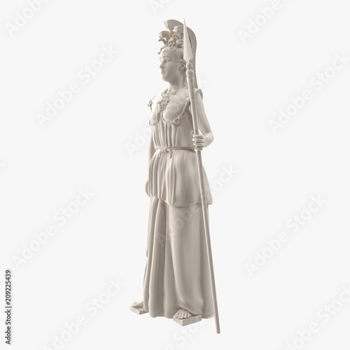 Standing Statue of Athena Side View