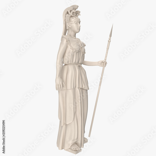 Standing Athena with Spear Left view