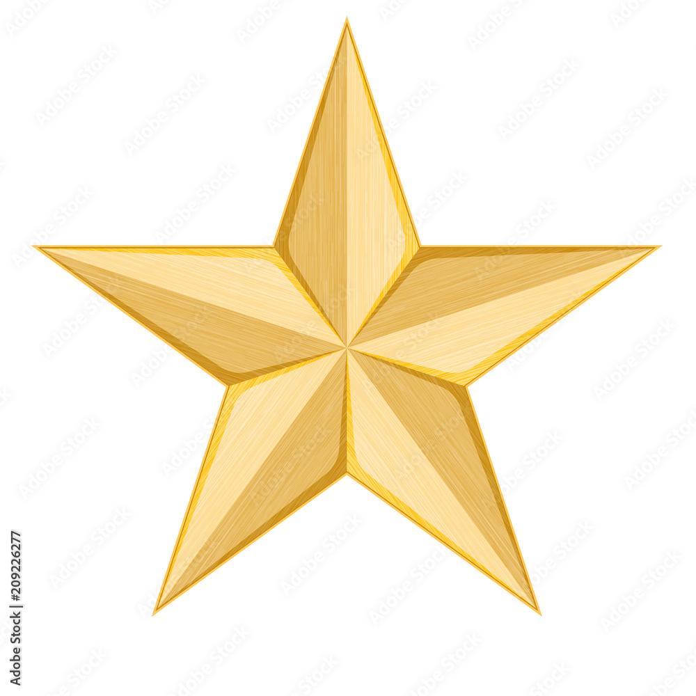 Obraz premium Golden Star illustration