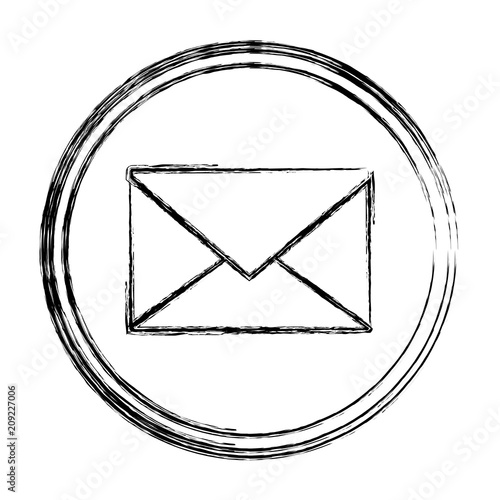 grunge e-mail letter message text emblem