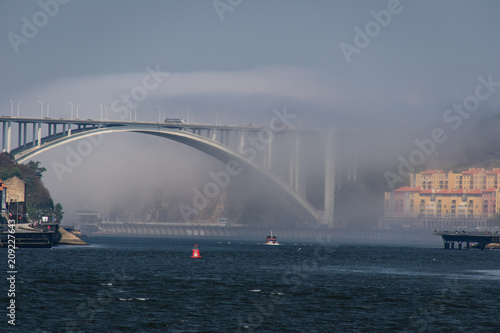 River Douro in the mist, Porto