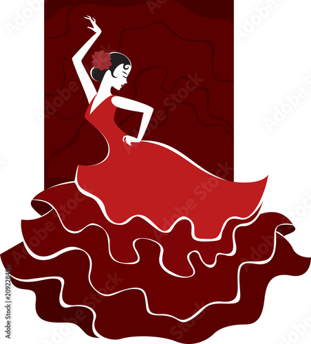 Spanish girl in traditional dress