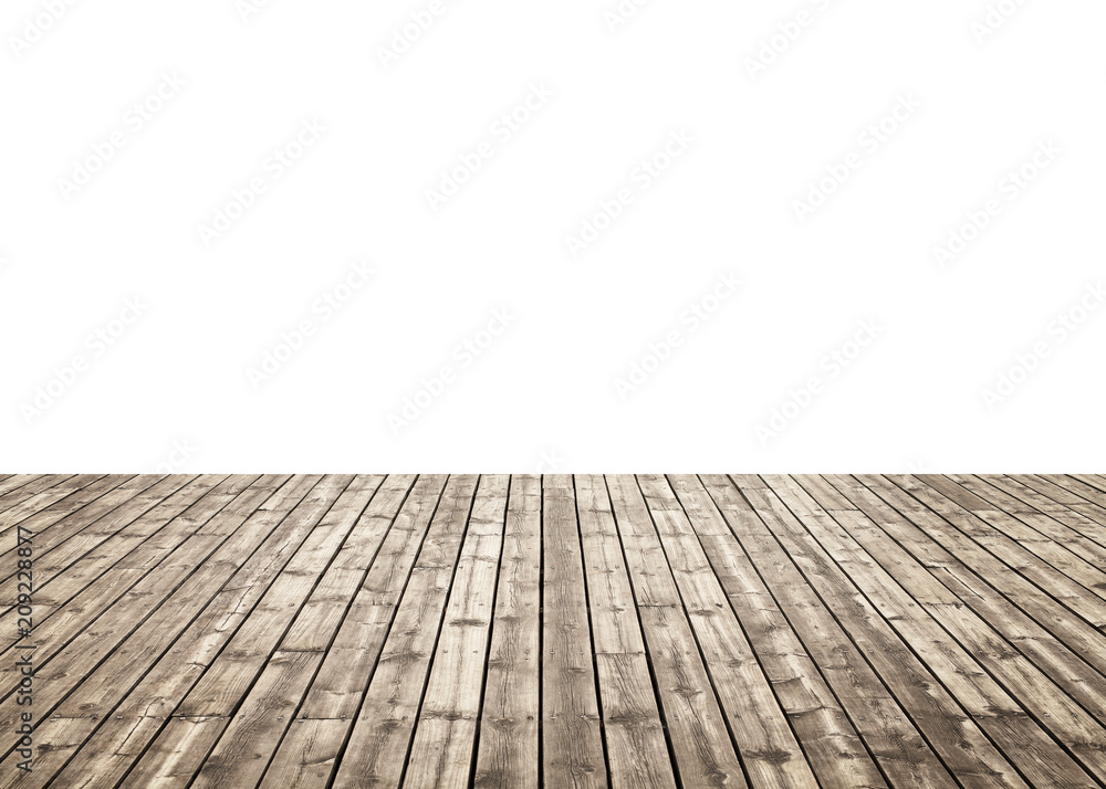 Wood Texture Old Table Isolated On White Background Stock Photo