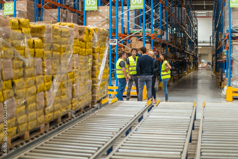 Warehouse staff meeting Warehouse staff meeting