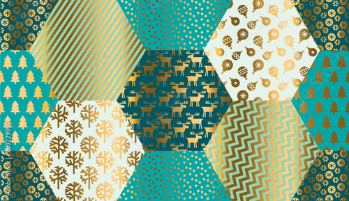 Winter xmas simple seamless...